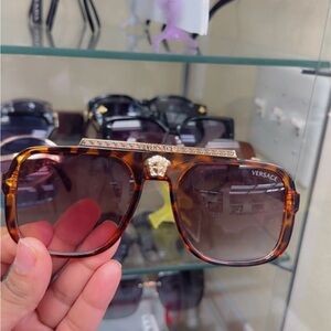 Versace Brown Sunglasses with Gold Detail